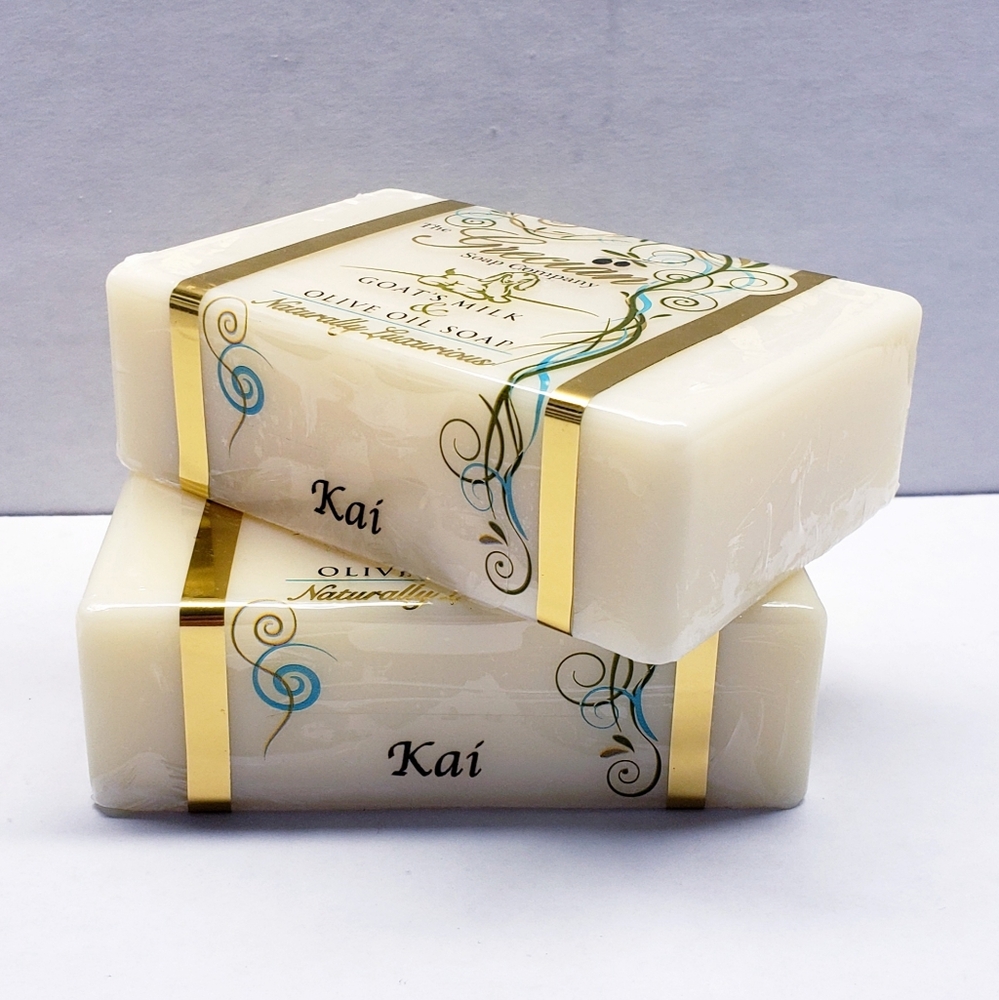 The Grecian Soap KAI Goat's Milk & Olive Oil Natural Beauty Bar, 6 oz (2 pack)